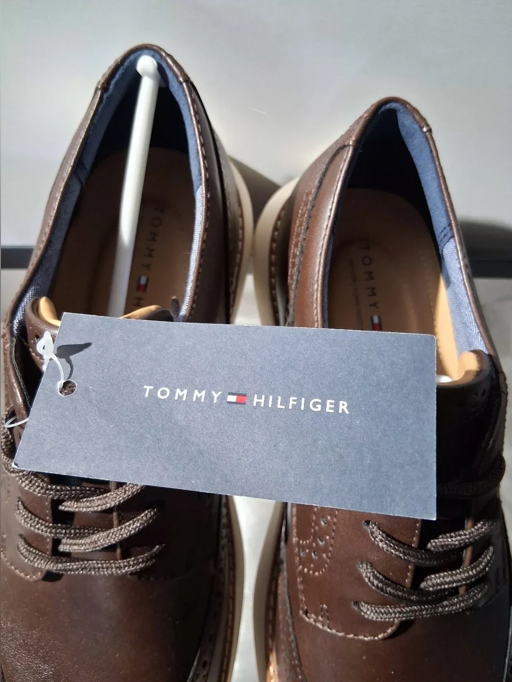 Men's Brown Wingtip Dress Sneakers - Memory Foam
